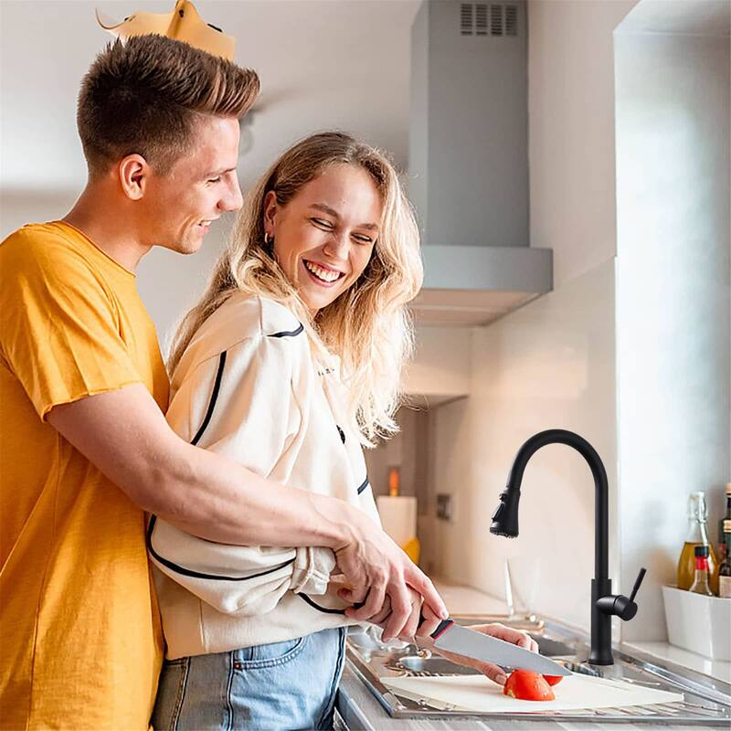 Touch Kitchen Faucet With Pull Down Sprayer Touch On Single Handle Pull Down Kitchen Sink Faucets One Hole Smart Taps