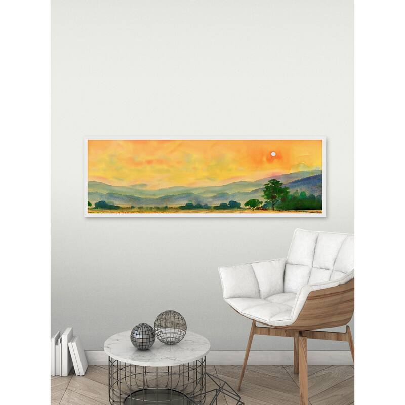 Plains and Mountains Framed Print