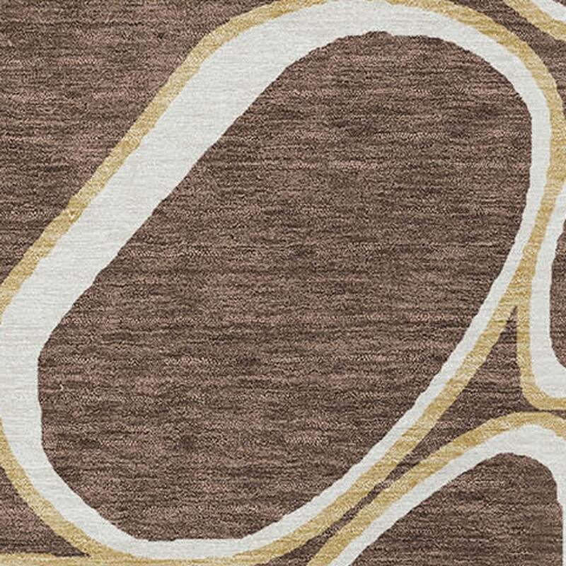 HomeRoots Abstract Transitional Rectangle Outdoor Rug