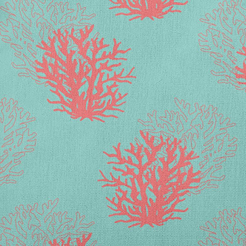 Coral Pattern Indoor/Outdoor Throw Pillow