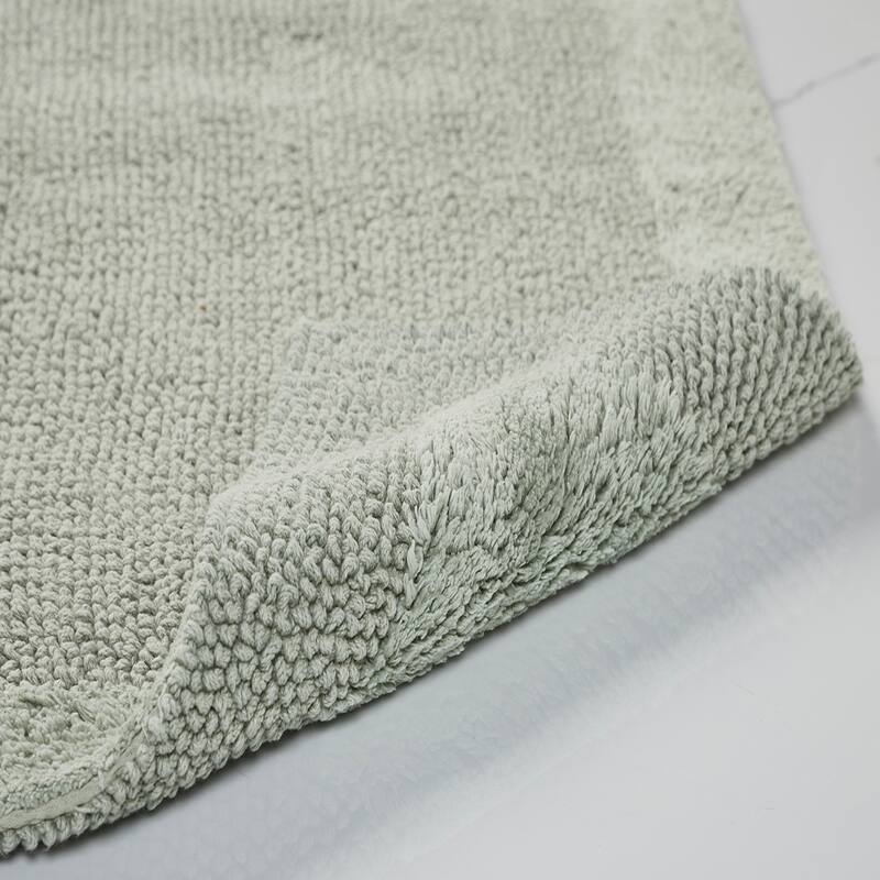 Better Trends Bath Rugs Set 100% Cotton Tufted Soft Water Absorbent Bathroom Rug for Shower, Sink Bath Mats Edge Collection