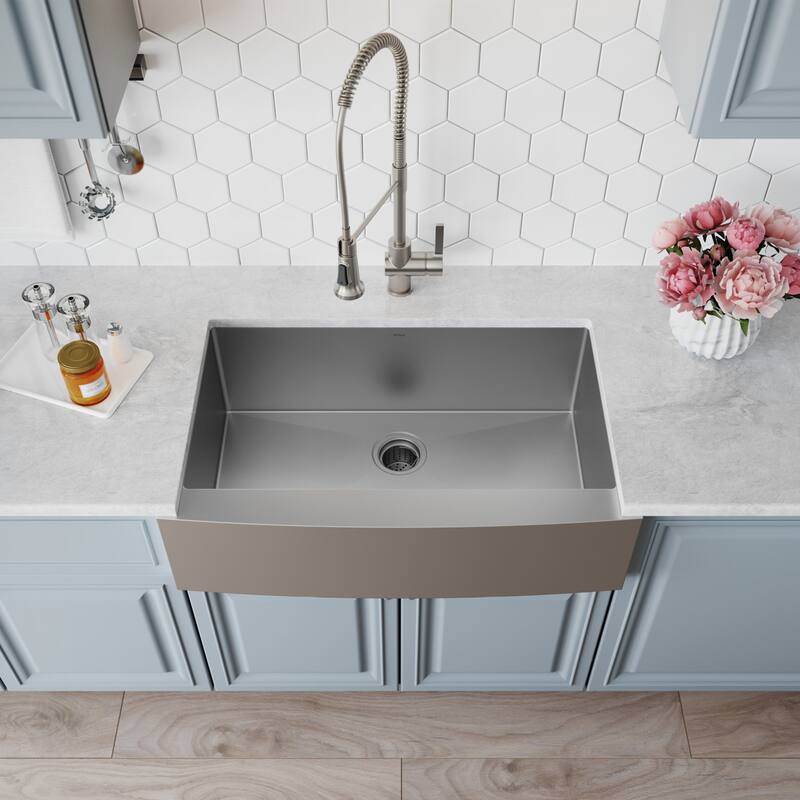 Kraus 29-3/4" Single Basin 16 Gauge Stainless Steel Kitchen Sink for