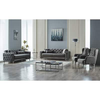 Bahreyn 4-Pieces Comfortable Sleeper Modern Two Sofa Two Chair Living Room Set