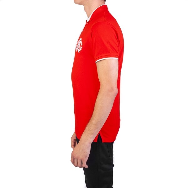 Roberto Cavalli Men/'s Cotton Pique Polo Shirt Red