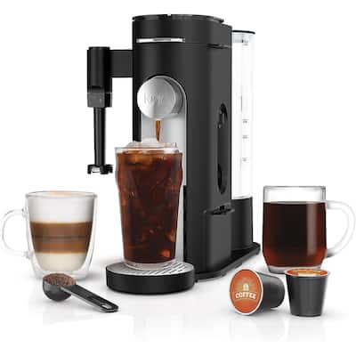 Single-Serve Coffee Maker, K-Cup Pod Compatible, Built-In Milk Frother