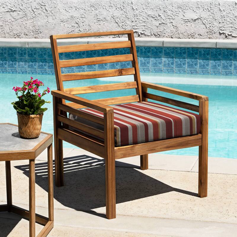 Outdoor Premium Dining Seat Cushion (2-Pack) - 20" wide x 20" deep x 4" thick