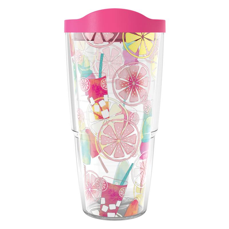 Tervis Sara Berrenson - Ice Cream Scoops and Popsicles Made in USA Double Walled Insulated Travel Tumbler, Classic - 24oz