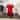Arcilla Elemental - Red or Clear Glass Modern Side End Accent Table