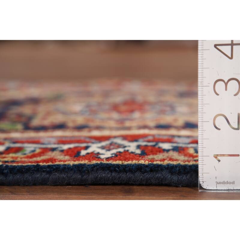 Geometric Heriz Serapi Indian Accent Rug Handmade Wool Carpet - 2'0" x 3'0"