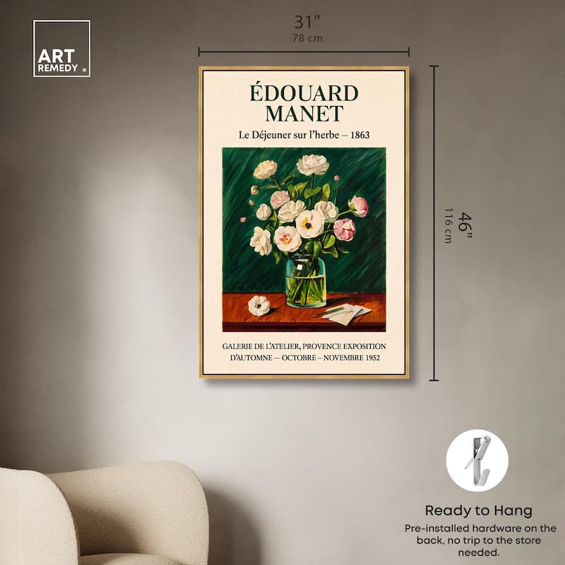 Manet's Floral Canvas by Art Remedy