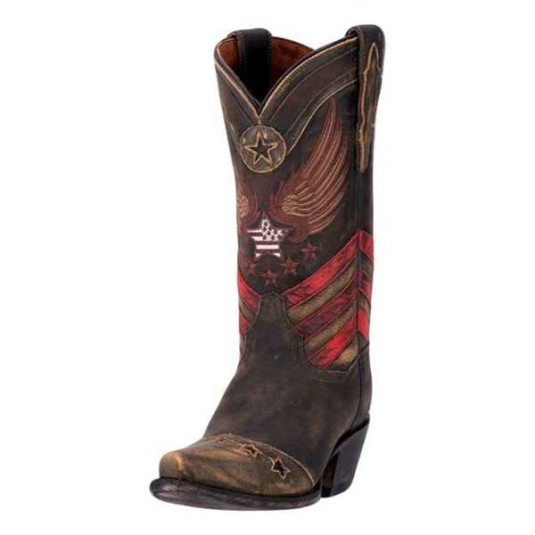 Dan Post Western Boot Women 12" N'Dependence Orthotic Brown