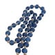 preview thumbnail 8 of 17, Glass Handmade Round Long Beaded Garland with Tassel with Knotted Brown Jute