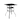 Patio Festival 36" High Steel Table with Storage Shelf