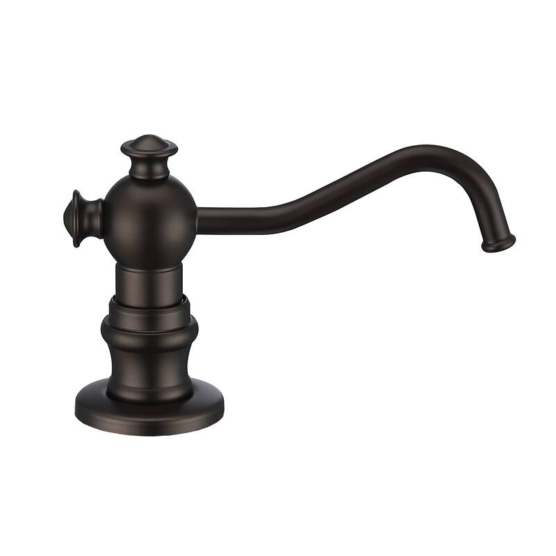 Whitehaus 5" Deck Mount Solid Brass Kitchen Soap And Lotion Dispenser - Oil Rubbed Bronze