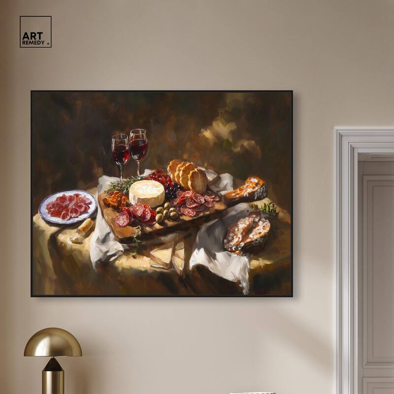 Art of Charcuterie Canvas by Art Remedy