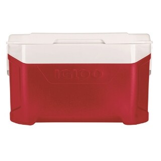red igloo cooler with wheels