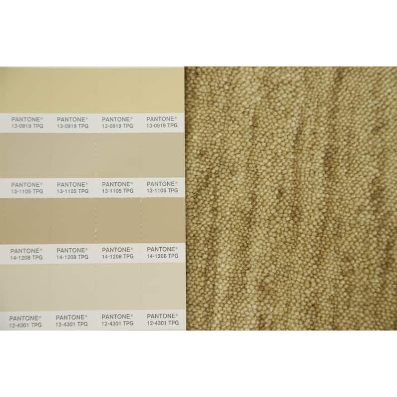 Hand Knotted Oriental 100% Wool Carpet Tribal Animal Pictorial Yellow & Gold Gabbeh Area Rug - 5' 6'' X 3' 6''
