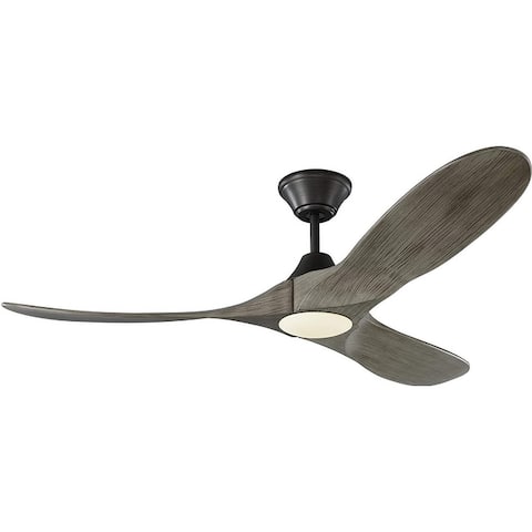 Monte Carlo 52" Ceiling Fan-LED & Hand Remote, Aged Pewter