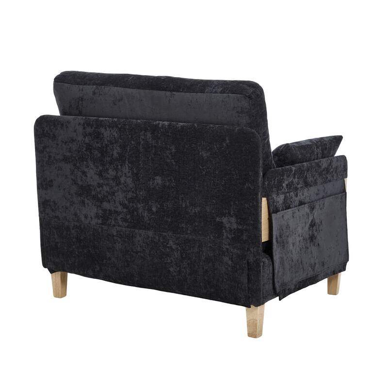 Convertible sofa bed, 3-in-1 convertible with 3 pillows