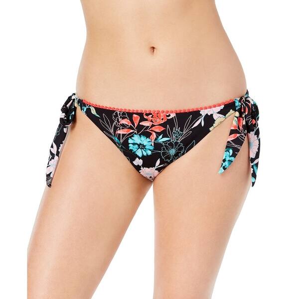 slide 1 of 3, Bar III Women's Side-Tie Bikini Bottoms, Multi, XS