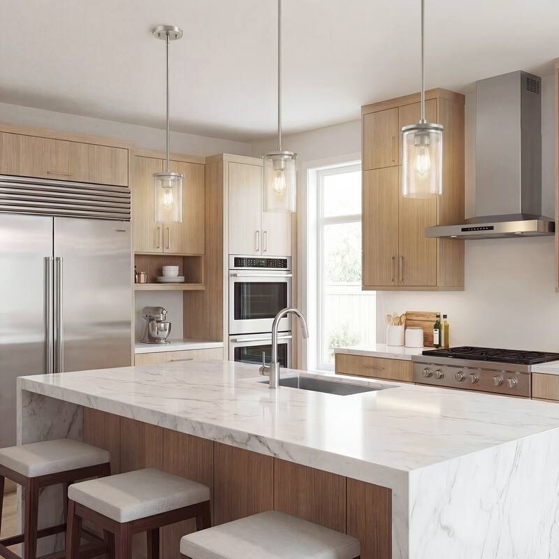 Kichler Lighting Crosby 1-light Brushed Nickel Mini Pendant