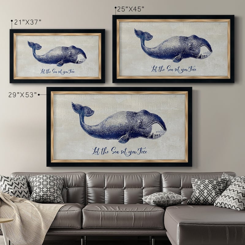 Let The Sea Set You Free Premium Framed Canvas- Ready to Hang