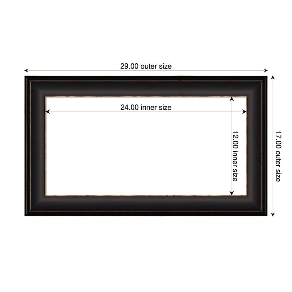 Amanti Art Trio Oil Rubbed Bronze Framed Dry Erase Magnetic Board