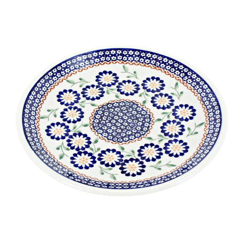 Blue Rose Polish Pottery Manufaktura Dessert Plate - Peach Blossom