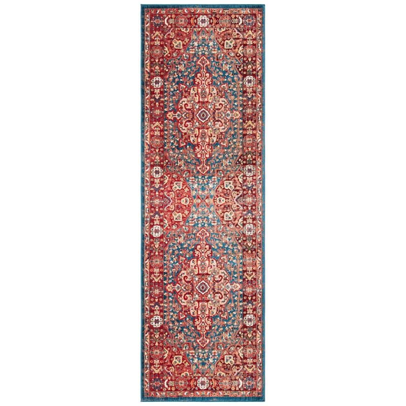 SAFAVIEH Kashan Marybeth Oriental Rug with Fringe