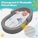preview thumbnail 2 of 5, DoCred Portable Toddler Travel Bed with 2 Waterproof Mattress covers