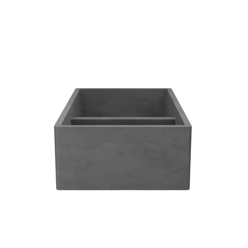 Farmhouse 33-inch Double Bowl NativeStone Kitchen Sink - 33" x 21" x 10.25"
