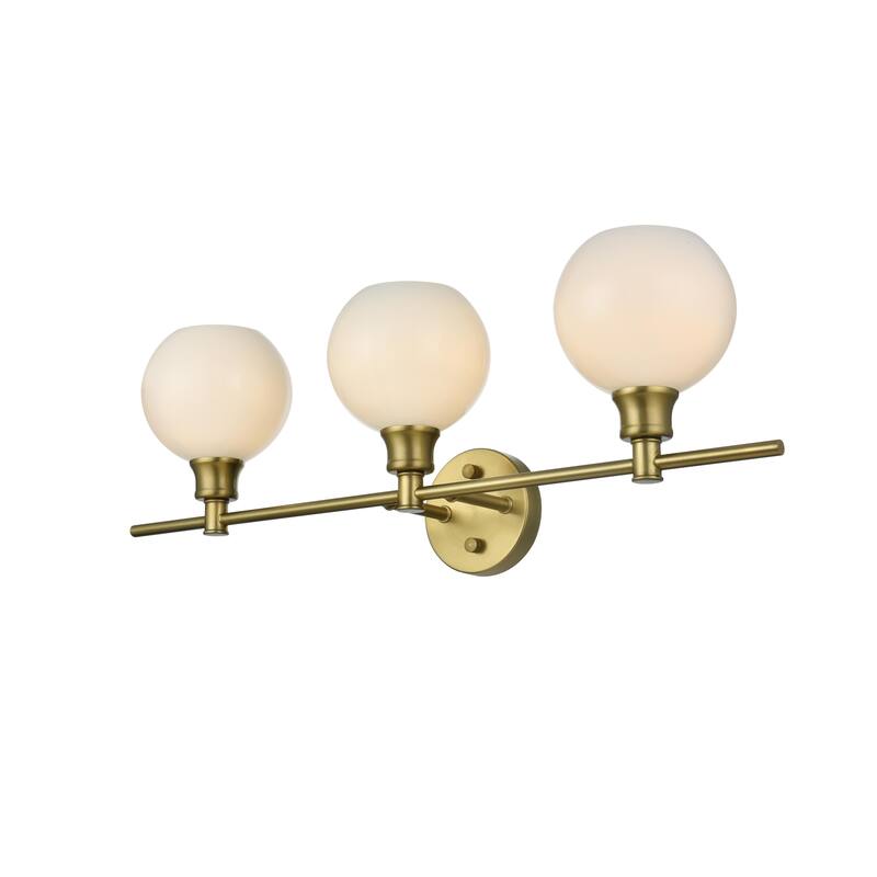 Camille 3-Light Frosted Glass Wall Sconce