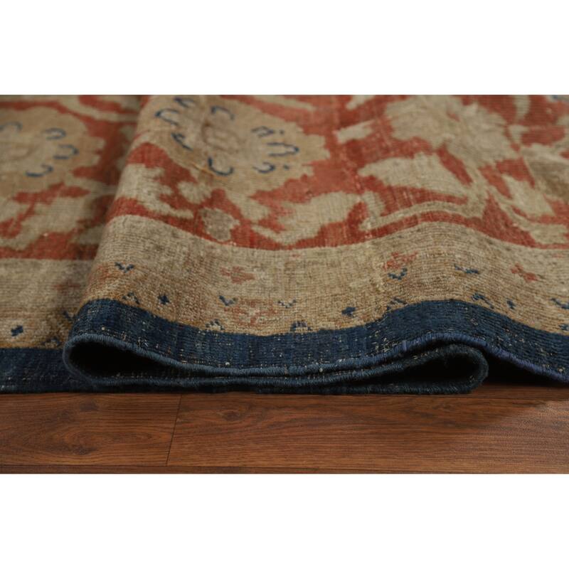 Pre-1900 Antique Vegetable Dye Sultanabad Persian Wool Carpet - 10'9" x 18'10"