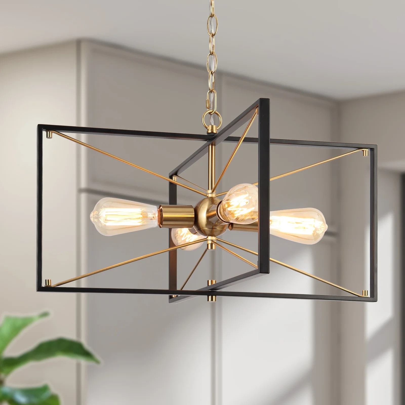 Square gold chandelier new arrivals