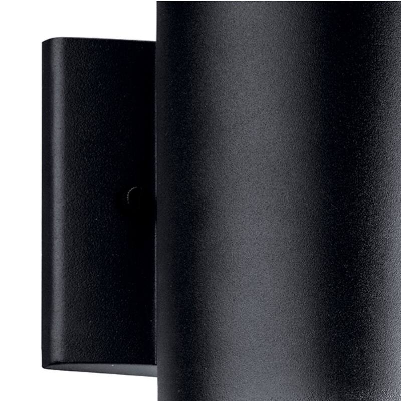 Kichler Lighting Contemporary 1-light Textured Black Outdoor LED Wall Sconce