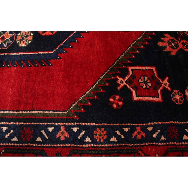 ECARPETGALLERY Hand-knotted Andelz Red Wool Rug - 4'11 x 7'3