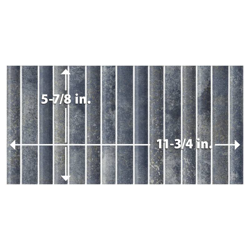 Merola Tile Rubik Azul 5-7/8" x 11-3/4" Ceramic Wall Tile
