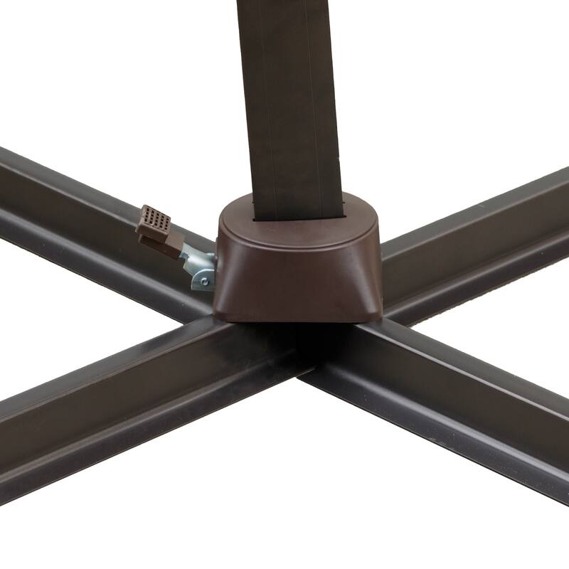 Pellebant 11.5 FT Double Top Patio Cantilever Umbrella, Base Not Included