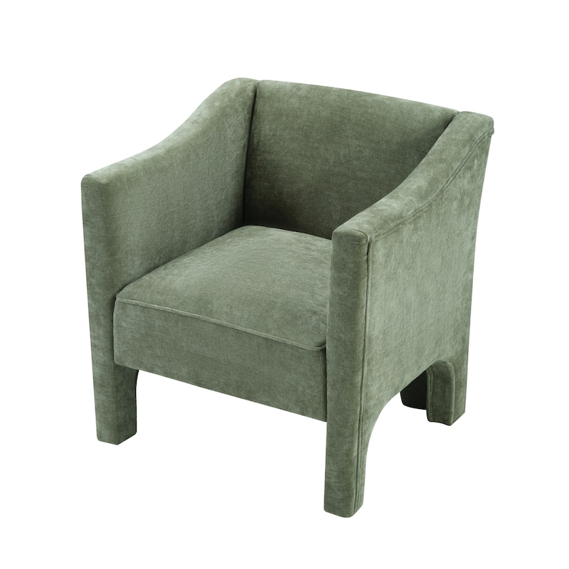 Christopher Knight Home - Barrel Modern Upholstered Accent Chair with Ergonomic Comfort.
