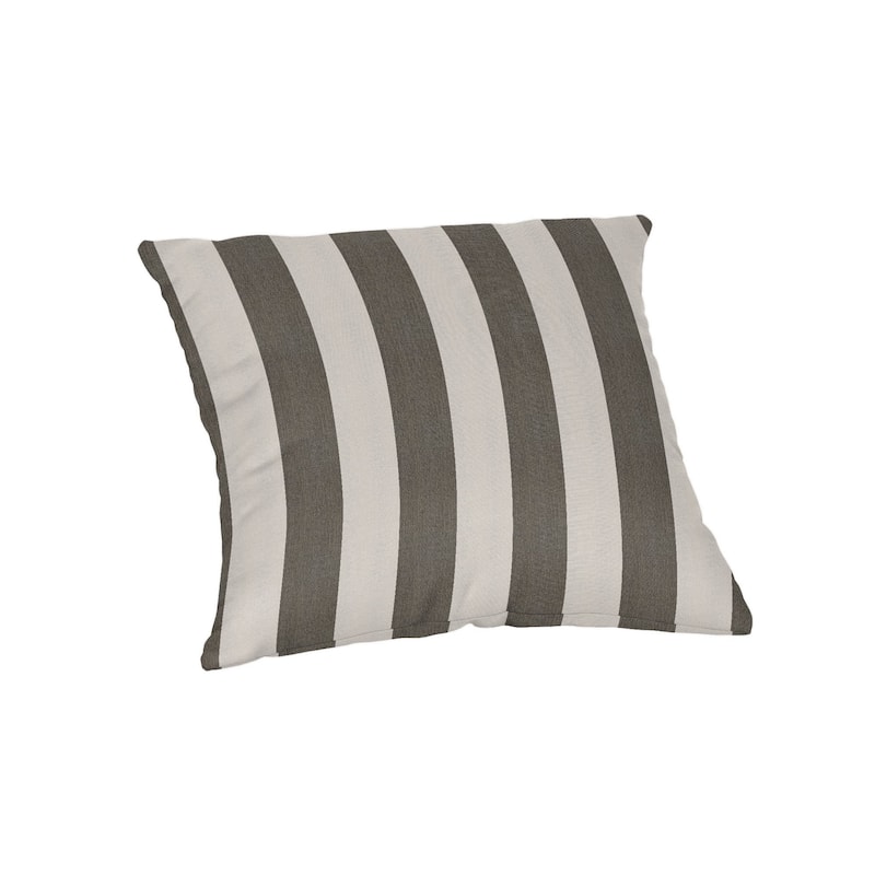 Sunbrella 20 inch Square Stripe Outdoor Throw Pillow