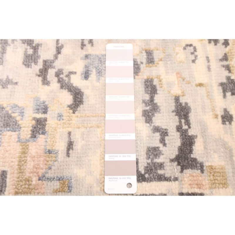 ECARPETGALLERY Hand-knotted Heritage Light Grey Wool Rug - 7'10 x 10'0