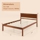 preview thumbnail 3 of 8, Costway Full/Queen/Twin Size Wooden Platform Bed Frame with Headboard