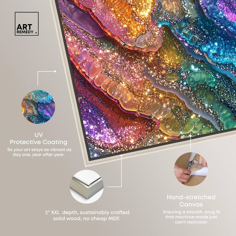 Glittering Spectrum I Canvas by Art Remedy