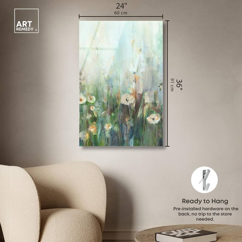 Harmony Green II Acrylic by Art Remedy, Ready to Hang