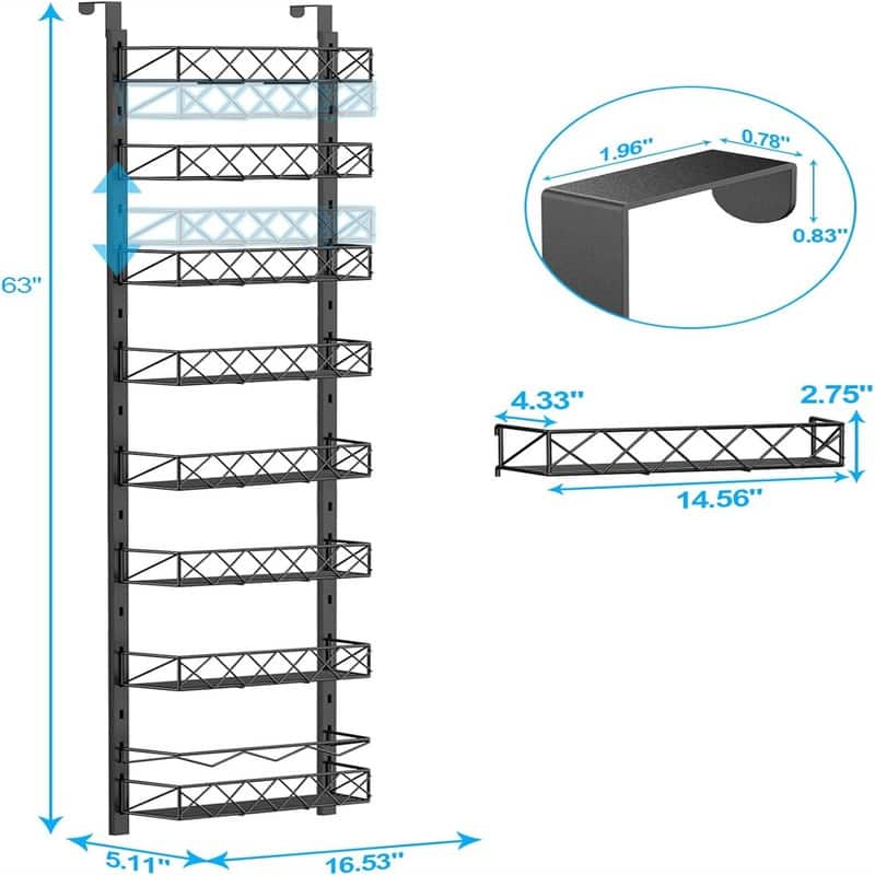 Over the Door Pantry Organizer - 6-Tier Pantry Organizers and Storage