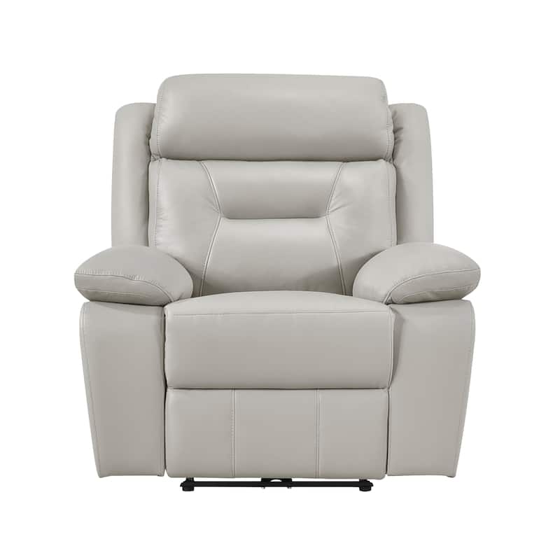 Garrey Leather 3-Piece Power Double Reclining Living Room Sofa Set