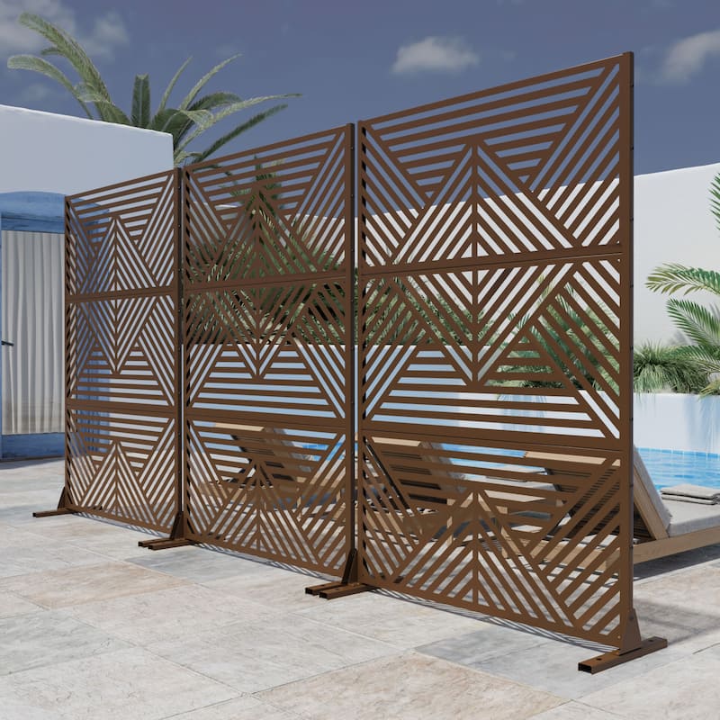 Zodiac Metal Privacy Screen Panel - 72*47