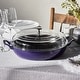 preview thumbnail 1 of 7, STAUB Cast Iron 3.5-qt Braiser with Glass Lid Dark Blue