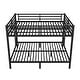 preview thumbnail 4 of 4, Modern Heavy Duty Metal Queen Bunk Bed for Teens and Adults