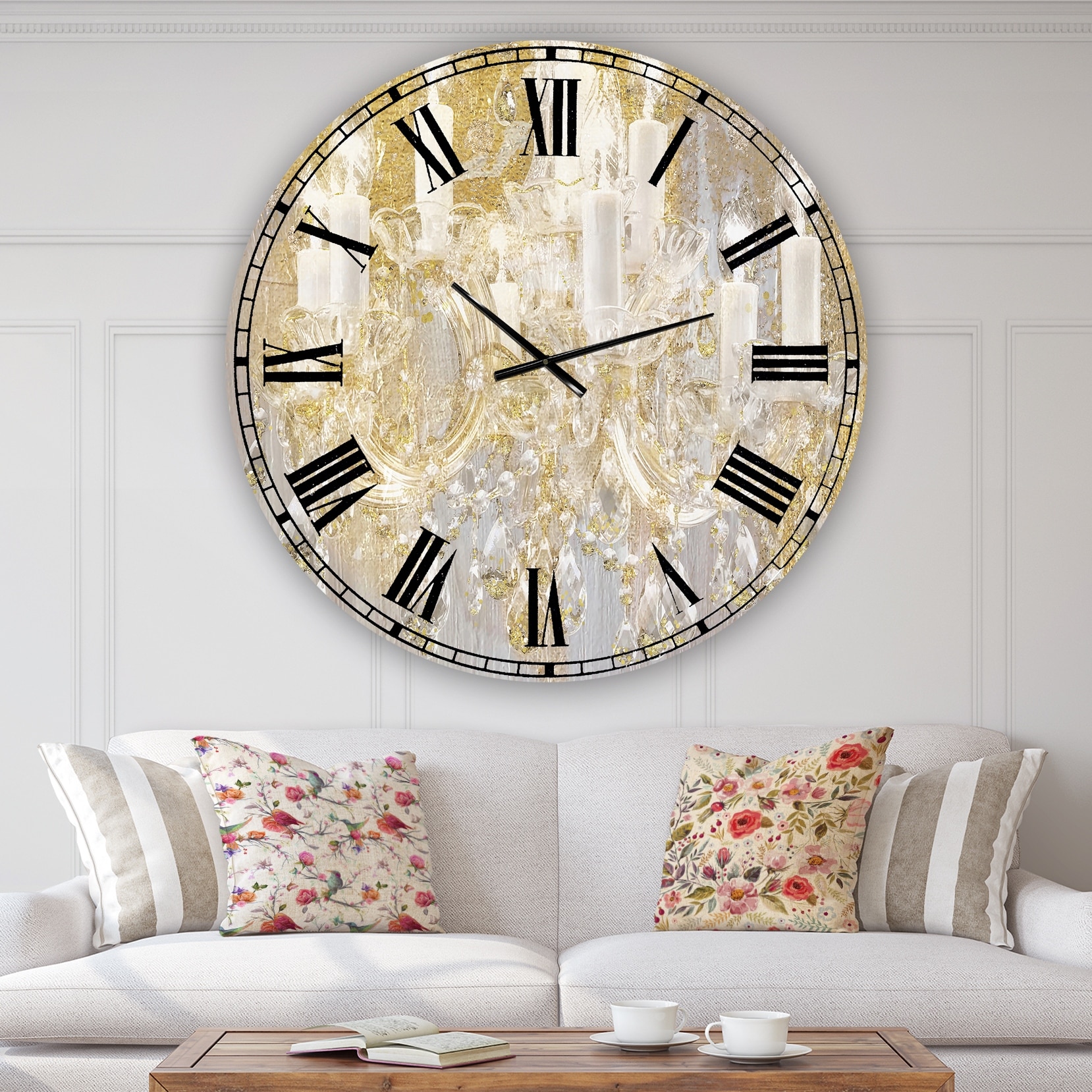 Designart 'Treasured Cottage' Oversized Fashion Wall Clock - Picture 7 of 15